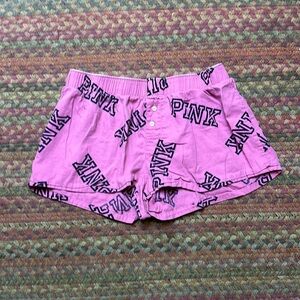 VS PINK LOGO BOXER SHORTS